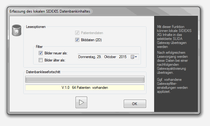 Sidexis Sync Services Datenbankleser